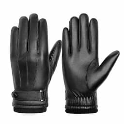 High Quality Warm 100% Sheepskin Gloves For Men Winter Touch Screen Ultralight Windproof Mittens For Driving Riding