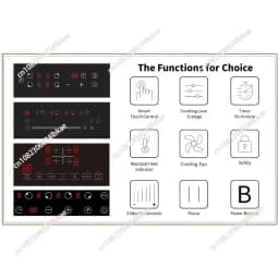 Hidden Induction Cooktop Invisible Built in Herd Magnetic Under Granite Ceramic Stove Hob Stovetop Commercial Induction Cooker