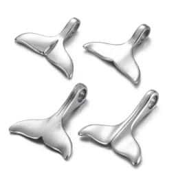 Stainless Steel Charms Fishtail Hole 5mm 4mm for Jewelry Making Accessories Bracelet Hook DIY Necklace Clasps Findings