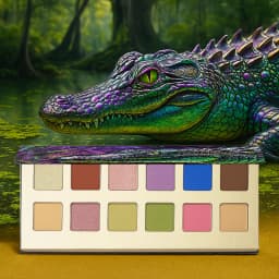 12-Color Crocodile Eye Shadow Palette Highly Pigmented Matte/Shimmer Waterproof Long-Lasting for Stage And Party Use