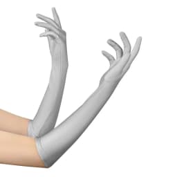 Women Solid Fashion Multicolor Spandex Long Gloves 53cm Wedding Cosplay Masquerade Party Elasticity Accessories Props