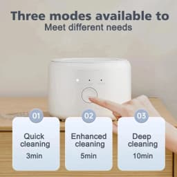 Mini Electric Braces Box Cleaning Box Multifunction Invisible Retainer Denture Clean Machine Jewelry Orthodontic Cleaner