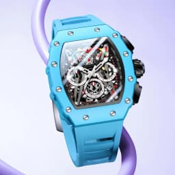 ONOLA Watch Men's Multi Functional Wine Bucket Watch Sports Quartz Watch Waterproof Luminous Silicone Strap