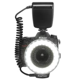 RF-550D 48 Macro LED Ring Flash Light With 8 Adapter Ring For Nikon Canon Pentax Olympus Panasonic DSLR Camera aro de luz Kits