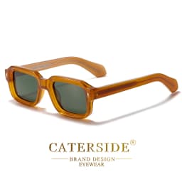 CATERSIDE Fashion Simple Men Sunglasses Roughly Framed Design Sun Glasses Women Outdoor Party Vacation Travel Driving Eyeglasses