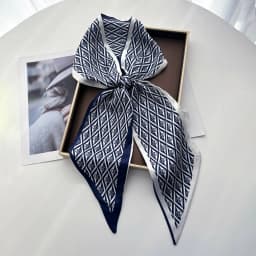 Scarf Women Dot Print Long Silk Feeling Bag Tie Neck Skinny Scarves Female Foulard Hairband Print Lady Neckerchief Ribbon