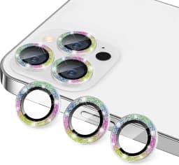 Glitter Camera Lens Protector Cover for iPhone 17 18 Pro Max 16 15 13 11 14 15 Plus 12 Mini Tempered Glass Protection Lens Film