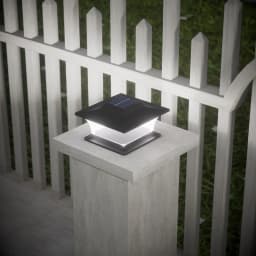 Solar - Powered Outdoor Pillar Lights with Auto On/Off, LED Landscape Lighting for Garden Pathways Fence Patio Posts