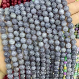 6 8 10MM Natural Stone Jade Chalcedony Round Multicolors Loose Beads For Jewelry Making Diy Charm Bracelets Necklace Accessories