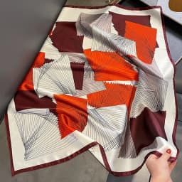 Luxury Design Silk Shawl Square Scarf For Women Satin Hijab Fashion Wraps Neckerchief Female Hair Bands Ribbon Headband Bandana