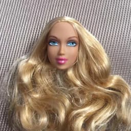 1/6 Doll Head Toys DIY Toy Rare Face Doll Parts Colorful Hair Doll Accessories Brown White Beige Skin Doll Heads Figures