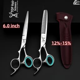 Professional Left Hand Scissors,6-6.5-6.8 inch Hair Cutting Scissors,Japanese 440C Steel,High Quality Barbershop Accessories