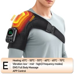 Vibration Shoulder Steamer Belt Heated Shoulder Warmer Massager Electric Smart Massage Machine Temperature Adjust
