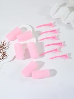 12pcs Curling Tool Set with 6 Non Heat Curlers and 6 Clips, available in multiple sizes Special for real hair wigs