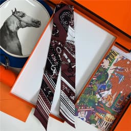 POBING 2025 New Style Binding Handle Hairband Silk Scarf 100% Mulberry Silk Amazon Celebration Twill Silk 5*86CM