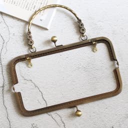 10PCS 18cm Metal Purse Frame Square Embressed Antique Bronze Lace Coin Purse Frame Kiss Clasp Accessory
