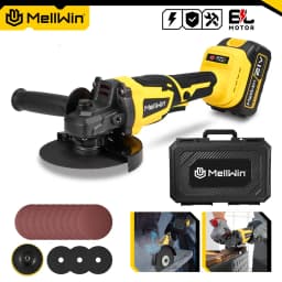 MELLWIN 125MM M14 Brushless Electric Angle Grinder Cordless Wood Metal Polisher Home DIY Power Tool For Makita 18V Battery Pin