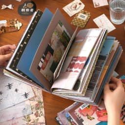 64 sheets Vintage style with nostalgic flowers glitter film die-cutting sticker book DIY handmade scrapbook aesthetic stationery