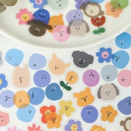 100 Pcs/Pack PET Bear Waterproof Scrapbooking Self Adhesive Stickers