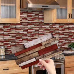 12/24/48pcs Peel And Stick Tile Sticker Self Adhesive Stick On Tile Backsplash For Kitchen Bathroom, Bedroom Decoration