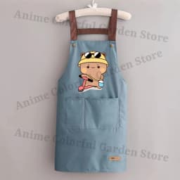 Bubu Dudu Kitchen Waterproof Oil Resistant Apron for Men Women Anime Fashion Aprons Cooking Solid Color Hotel Work Clothes Gifts