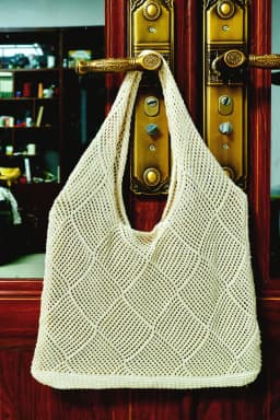Women'S Crochet Foldable Woven Bag Summer Beach Handbag, Beautiful Hippie Knitted Bag Hollowed Out Retro Shoulder Bag