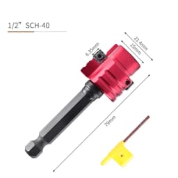 1pc PVC Pipe Reamer 6.35mm Hex Shaft Plumbing Tool PVC ABS Drain Water Pipe Joint Tool Drill Bits Clean Cement Remnants Tools