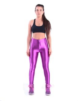 2025 American Style Pencil Pants Shiny Disco Pants High Waist Women\\'s Trousers Leggings Pants