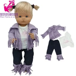 43cm Doll Clothes Coat Nenuco Ropa Y Su Hermanita 17 Inch Baby Dolls Jacket Children Girl Birthday Gifts