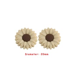 Sunrony 10pcs Mini Leaf Flower Silicone Beads For Jewelry Making Food Grade DIY Pacifier Chain Necklace Accessories