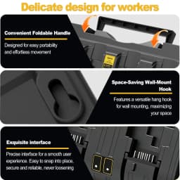 DCB104 For Dewalt 12V 20V Battery Charger 3A Dual 4 Port Charger For Dewalt 20V Lithium Battery DCB120 DCB112 DCB206 DCB208