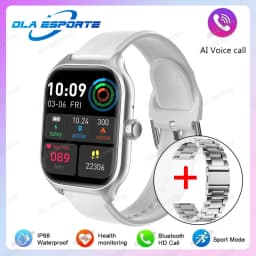 2026 New Smart Watch For Android IOS 2.01Inch Color Screen Bluetooth Call Blood Oxygen/Pressure Monitoring SmartWatch Women HT30