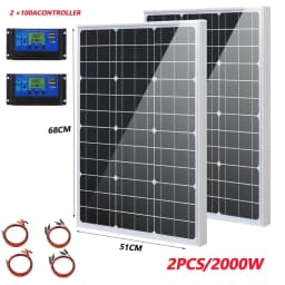 Premium 1000W-3000W 18V Solar Power System Featuring Commercial-Grade Rigid Waterproof Construction & Reinforced Glass
