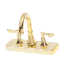1-12pcs Dollhouse Miniature Faucet simulation model 1:12 Miniature Metal Water Tap Faucet Dollhouse Kitchen Bathroom Accessories