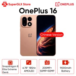 Chinese Version OnePlus 16 6.78"185Hz AMOLED 5G Smartphone Snapdragon 8 Elite Extreme Gen6 9000mAh Battery 100W SUPERVOOC NFC