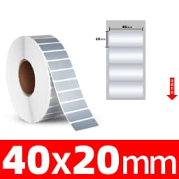 1Roll Thermal Transfer Matte Silver PET Label Waterproof Oilproof Office Supplies(Not thermal paper)