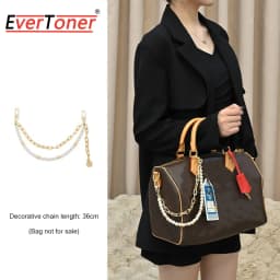 EverToner Leather Bag Strap for l-v Spedy soft 30 Shoulder Straps Long Bags Belts Replacement Decorative Chain bag Accessories