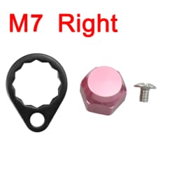 EKfan M8 Daiwa M7 Shimano Left / Right Hand Nut With Black 15MM Lock Washers and Screws For Baitcasting Fishing Reel DIY Parts