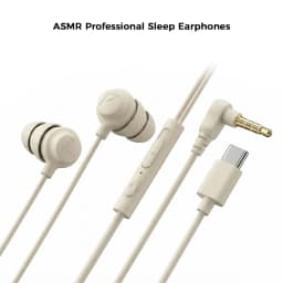 USB Type C Silicone Sleep Wired Earphones In Ear Headphones With Mic In-line Control For iPhone Samsung Noise Reduction Earbuds