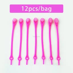 12 Pcs Silicon Elastic Laces Sneakers Shoelaces Without Ties Rubber Band for Casual Shoes Men Women Sport Shoes Lazy Accessories