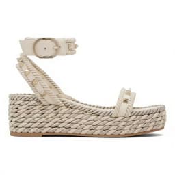 2026 Spring/Summer New Wedge Heel Studded Roman Platform Ankle Strap Thick Sole Casual Versatile Beach Sandals For Women