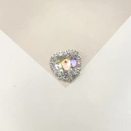 10PCS Heart Shaped Flatback Rhinestones Button Crystals Glass Jewelry Making Sewing On With Silver Bottom Stones For Clothes Diy