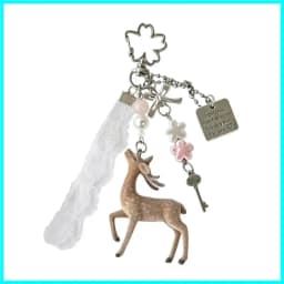 3D Christmas Elk Keychains Ring For Women Men Deer Animal Pendant Bag Box Car Charm Jewelry
