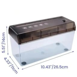 Mini Electric Paper Shredder A4 Portable Paper Cutter USB/Battery Powered Paper Invoice File Smasher Tool for Home Office School