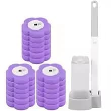 18/36Pcs Toilet Brush With Disposable Replacement Head Kits Upgrade Long Handle Bathroom Cleaning Brush For Home Wc Accessories