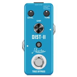 Rowin Heavy Metal Distortion Guitar Effect Pedal with 80s or 90s Metal Sounds Crazy Metal Sounds and Earphone Useable Output