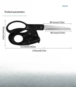 Infrared Laser Guide Scissors, Laser Line Positioning for Precise Cutting, Tailor & Craft Scissors