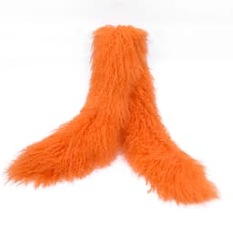 Luxurious 130cm Mongolian Lamb Fur Scarf Elegant Winter Accessory with Soft Touch