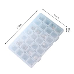 28 Grids Transparent Plastic Storage Jewelry Box Compartment Adjustable Container For Beads Earrings Box For Jewelry Box Case