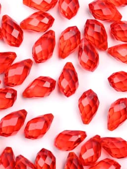 Austrian Crystal Teardrop Glass Beads 50pcs Briolette Waterdrop Pendant Loose Beads for Jewelry Making Bracelet DIY